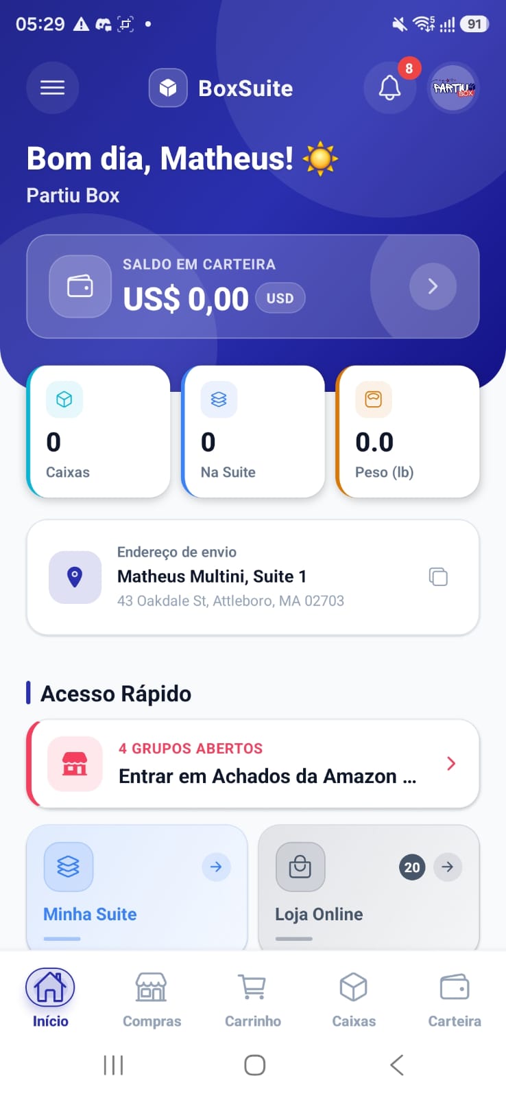 App Partiu Box