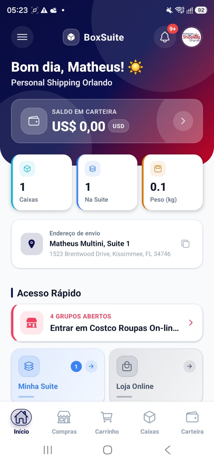 App Personal Shipping Orlando